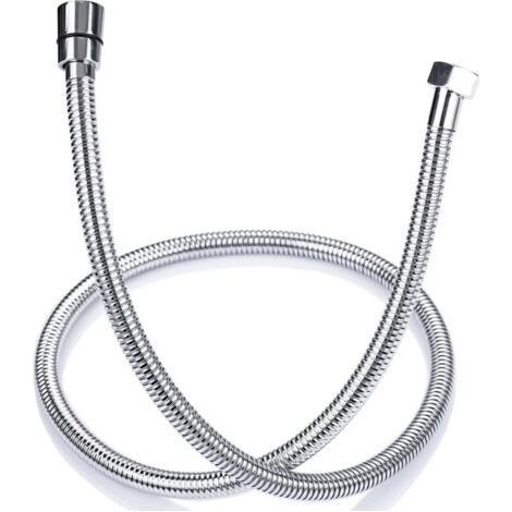 1.5 m anti-twist shower hose in stainless steel, universal G 1/2 shower hose with standard connection, bathroom accessory, adaptable to all hand showers. (1/4)