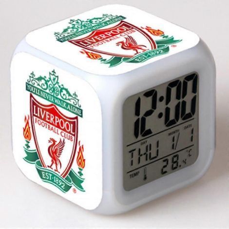 Réveil coloré Football League, réveil carré numérique LED à couleurs changeantes, cadeau original. (1/5)