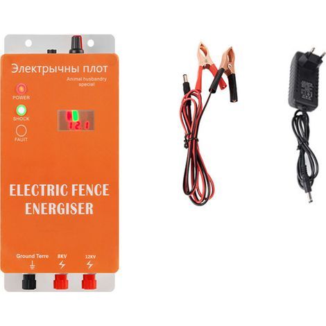 5 KM ClôTure éLectrique ,Electrificateur, conducteur et isolateur de clôture ClôTure éLectrique Solaire Pour Animaux ClôTure éLectrique Pour Animaux ÉLevage D'Animaux ÉLectrique ContrôLeur Vache Mout (1/5)