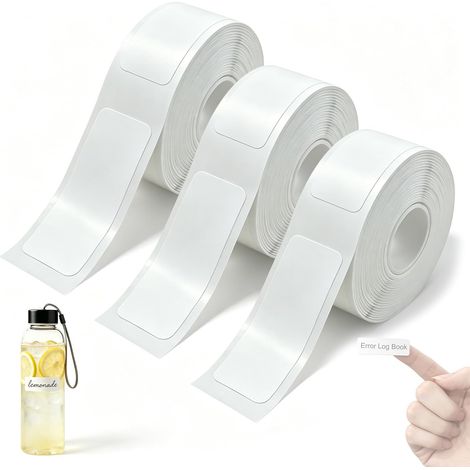 3 Rolls of Waterproof Thermal Labels 480 Pieces 12 x 40 mm (1/5)