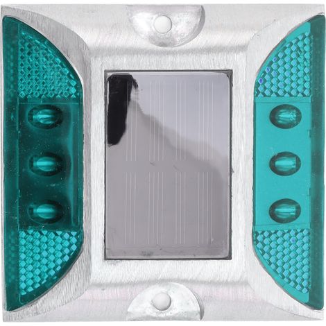 Lumière solaire pour allée 6 LED, double face réfléchissante, éclairage extérieur autonome (1/5)