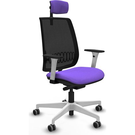 Chaise de bureau piqueras y crespo Alares blanc soutien lombaire réglable (1/2)