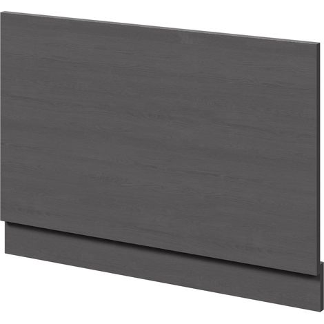 Graphite Grey MDF 800mm End Bath Panel with Plinth (1/4)