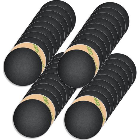 36-teiliges Set schwarzer, selbstklebender Metallplatten für Magnete, Metallplatten, runde, selbstklebende Metallplatten, Unterlegscheiben aus Edelstahl für Kfz-Magnete, Handyhalterung