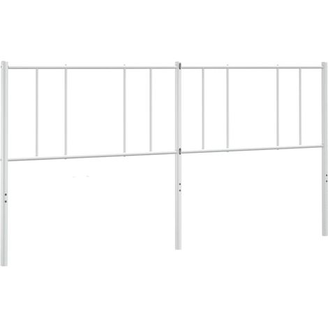 Maison Exclusive - Ersatz-Kopfteil Metall Weiß 180 cm