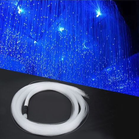 Câble à fibres optiques 12V – 300 pièces 0,75mm x 3m – Résistant aux UV – Pour décoration intérieure et extérieure de voiture - 300pcs (1/4)