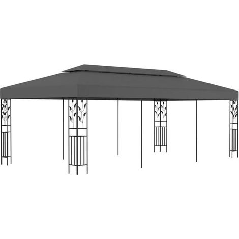 Belvédère 3x6 mètres anthracite (1/2)