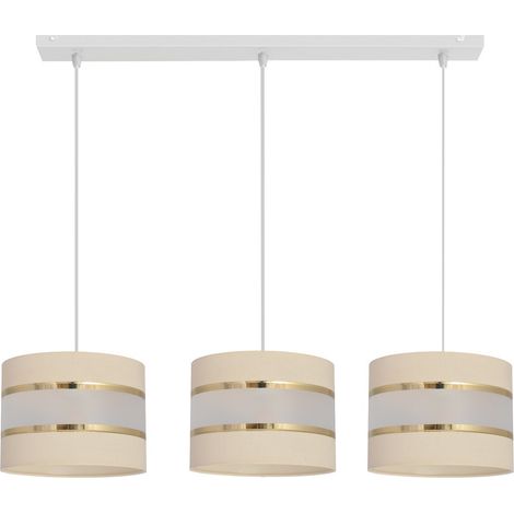 Helam HELEN Suspension Straight Bar Ecru, Doré, Blanc 65cm (1/2)