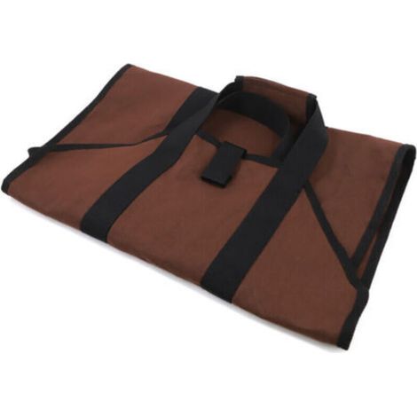Transporteur de bois de chauffage, support de charge de 80kg, sac à bûches en toile étanche, support en bois avec poignée Portable (1/5)