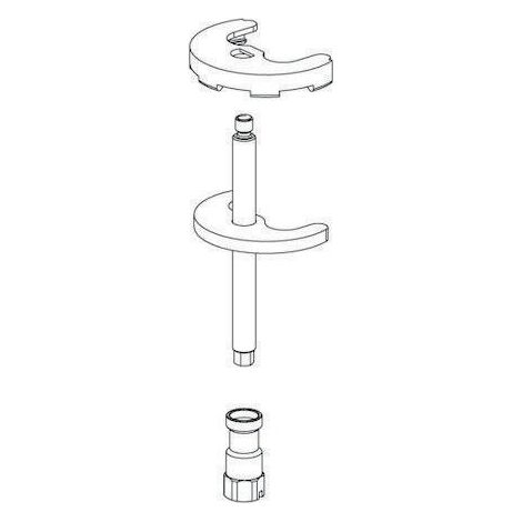 Set di fissaggio XERIS E per miscelatore lavabo piccolo/medio. SCHELL