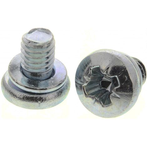 Vis indesserable à tête Cylindrique, M4 x 6mm, en Acier ( Prix pour Sachet de 100 )