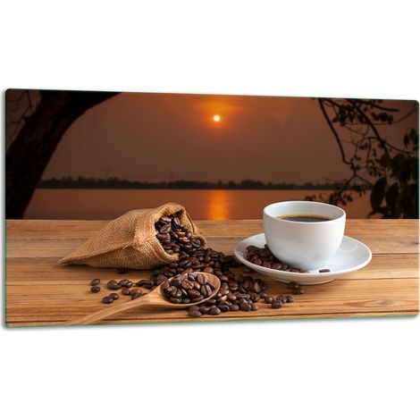 Glasschneidebrett 52x30 Kaffee (1/5)