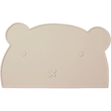 Tapis de gamelle pour Chien/Chat - en Silicone - Bords surélevés - Antidérapant - Lavable - foncé/Beige/Bleu - Idéal pour l'intérieur et l'extérieur (1/5)