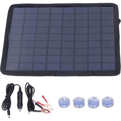 Chargeur de panneau solaire 6W 18V Portable Solar Car 12V Chargeur de batterie Panneau de charge Batterie Core Board (1/4)