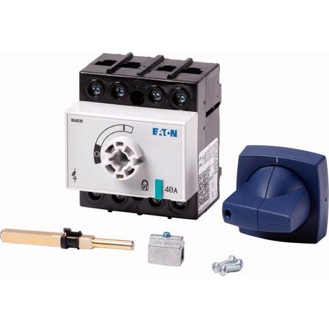 Inter. sec. tétrapolaire 40 A completplages de raccordement verticales001314111 EATON DCM-40/4+CM