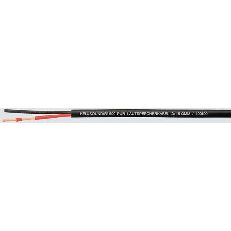 Cavo per altoparlanti 2 x 2.5 mm² Nero, Rosso HELU 400110 100 m (1/2)