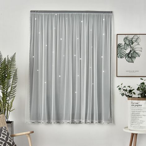 Rideaux occultants portables auto-adhésifs de 1,2 x 1,8 m, faciles à installer pour fenêtre de chambre (1/5)