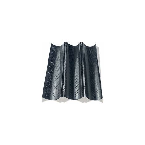 Moules À Pain, Moule Baguette, Moule A Baguette, Moule A Pain, Moule À Pain Français Pour 3 Baguettes Moulle À Baguette Moulle À Pain Perforé Pour La Cuisson Pain Français, Pain De Bâton Mou (1/5)