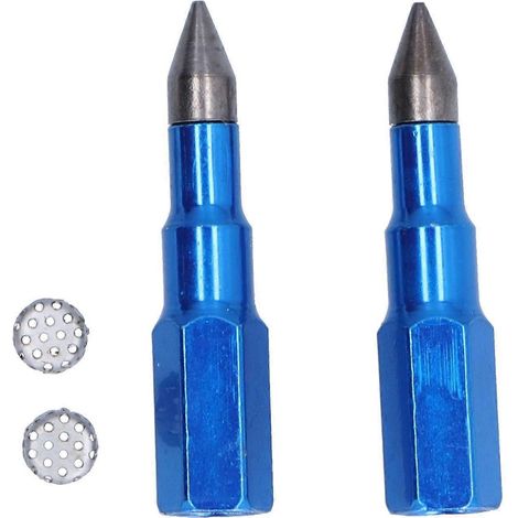 High quality  Two sets of grease gun nozzle tip blue manual pneumatic grease (1/5)