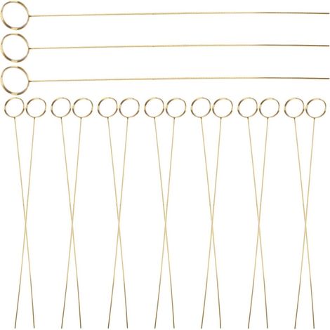 40 Pinces Porte-Cartes Rondes en Fer Doré pour Photos et Bouquets de Fleurs, Design Léger Multifonctionnel, pour Art Floral et Décoration (1/5)