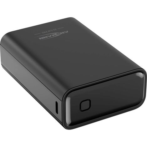Ansmann 20000 mAh PB222PD sw Power bank 20000 mAh Consegna di potenza 3.0, Ricarica rapida 2.0 LiPo Nero Con regolatore (1/5)