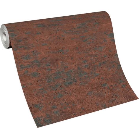 BRICOFLOR Papier Peint effet brique et pierre rouge  Papier Peint intissé pour salon, bureau & plus  Tapisserie effet pierre et brique rouge et noir (1/4)