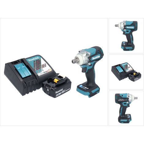 Llave de impacto sin cable Makita DTW 301 RG1 18 V 330 Nm 1/2" sin escobillas + 1x batería recargable 6,0 Ah + cargador