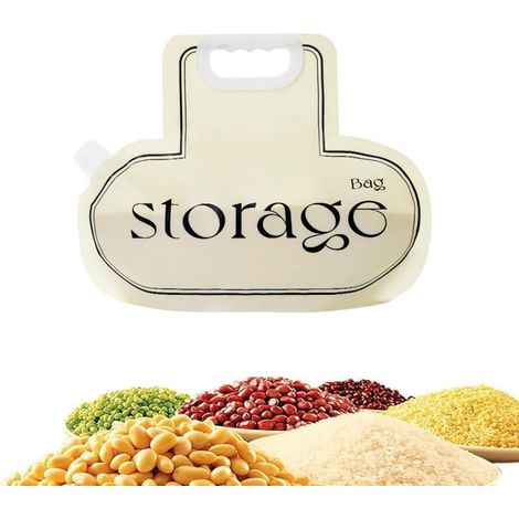 Sac Hermétique Anti-Humidité – Sac de Stockage Alimentaire pour Céréales  Conteneur à Muesli  Grand Sac Résistant à l'Humidité pour Riz  Feuilles de Thé  Noix  Haricots (1/5)