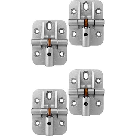 Charnière réglable à 180 degrés, Charnière pliante de verrouillage, Charnière de porte réglable, Charnière de table à feuille, 4PCS Installation facile Facile à utiliser (1/5)