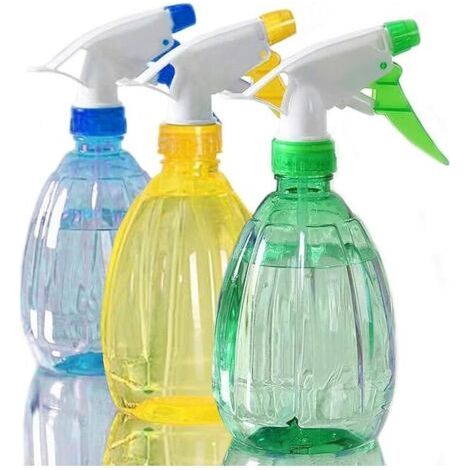 3 Pièces 500ML Flacon Spray Bouteilles Vide Rechargeable, Spray Réutilisable,Tête de Pulvérisation Réglable avec 2modes, Vaporisateur Bouteilles en Plastique, Pour jardinage,ménage,coiffure (1/4)