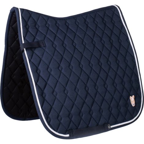 Pony Dressage, blu scuro: Sottosella inglese per pony modello Maui con Patch staccabile