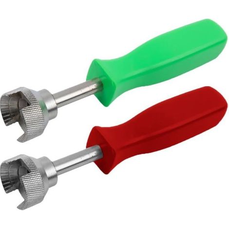 Lot 2 Outils Réparation Frein Tambour Voiture Laveuse Fixe Verte/Rouge Compression Ressort Maintien Mâchoire (1/5)