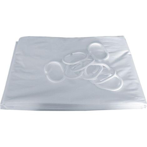 Pellet 3563398041521 Duschvorhang PVC weiß 200x150 cm