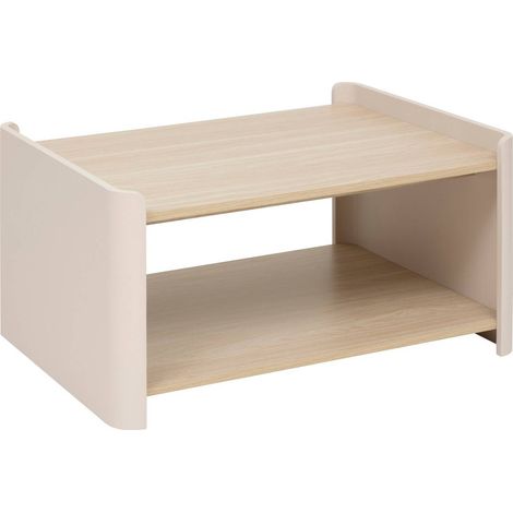 Tavolino rotondo in legno e avorio bianco - 5five