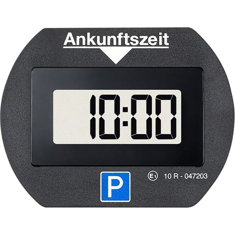 OKCars ParkLite elektronische Parkscheibe selbstklebend schwarz Innenraumzubehör