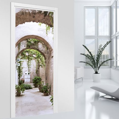 Stickers pour porte - Arches - 63 x 205 cm - Adhésif MAT (1/2)