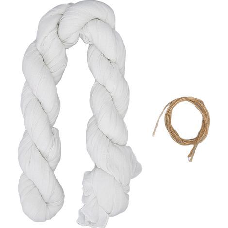 Chemin de Table en étamine blanche de 9,8 pieds de Long, romantique, rustique, doux pour la peau, chemin de Table décoratif pour centres de table de mariage (1/5)