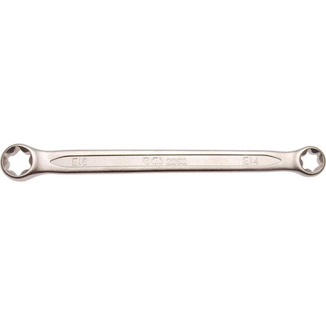 Llave de doble BGS con cabezas anulares de perfil en E SW E14 x E18 - 2262