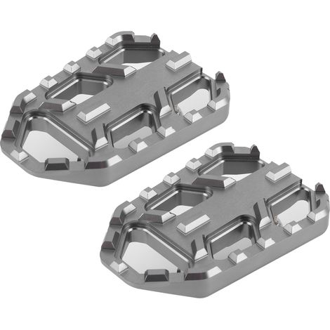 Motorrad-Fußrasten, breit, CNC-gefräst, Aluminiumlegierung, Pedale, passend für Suzuki DL650 DL1000 VSTROM 650XT/1000XT (Titan) (1/5)