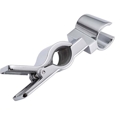 Support de Douche à Main Remplaçable, Support de Douche Réglable en Métal, Support Douchette, pour Douchette ou Pommeau de Douche, Chromé, Sans Perçage(placage) (1/4)