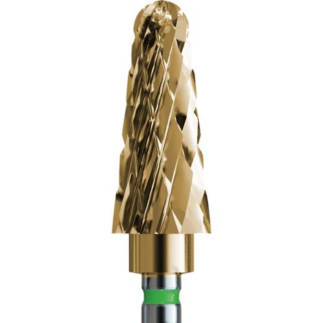 Taglierina in carburo rivestita in oro per acrilico e gel - Cono di raccolta (1/2)