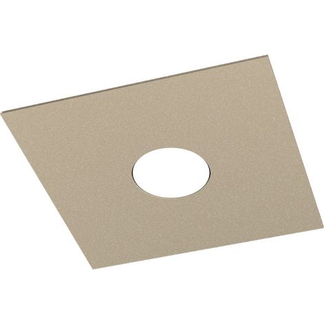 Plafoniera moderna top light area 1127 pl1 gx53 led metallo lampada soffitto parete, finitura metallo sabbia