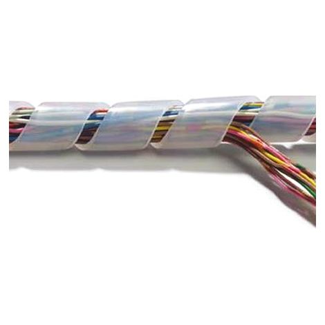 Gaine de câble spiralée Thomas & Betts, Ø 9mm  12mm, Ø int 9mm en Polyéthylène