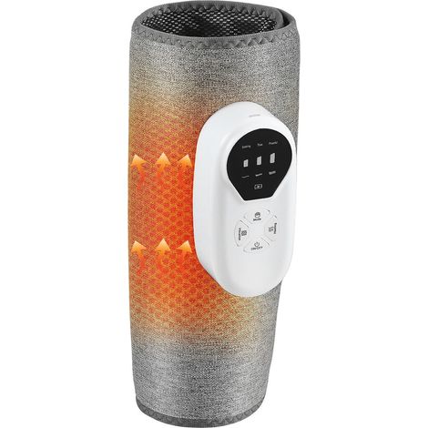 Lot de 2 appareils de massage pour les jambes et les mollets, dotés d'une fonction chauffante, d'un massage par pression d'air, de 3 modes de massage et d'une minuterie de 20 minutes pour la relaxatio (1/5)