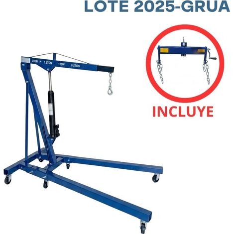 Grue hydraulique 2 tonnes avec balance de 500 kg