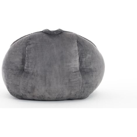 Poire ergonomique en velours côtelé gris clair pour adulte et enfant (1/5)