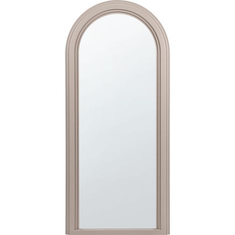 Miroir Mural Moderne Décoration Suspendue MDF 75 x 170 cm Beige Calais (1/5)