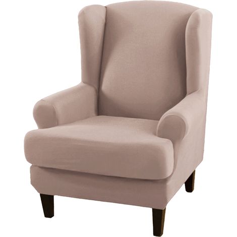 Housse de canapé Ander Online Modèle universel Housse intégrale style rétro américain couleur kaki pour fauteuil simple (1/5)