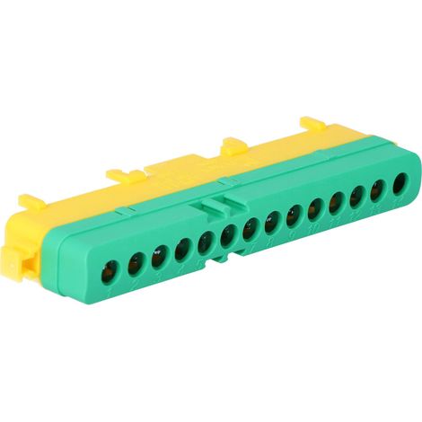 Regleta de bornes aislante LPI-14, amarillo verdoso (1/4)