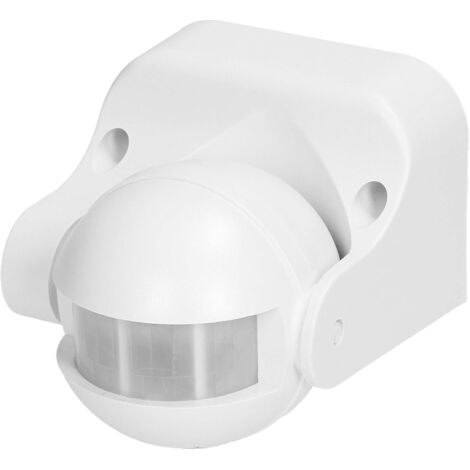 CR-201 Detecteur de Mouvement Extérieur IP44 1200W avec Réglage Vertical (Blanc)